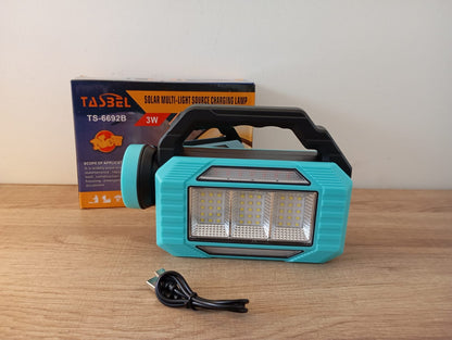 Linterna Led Solar Recargable